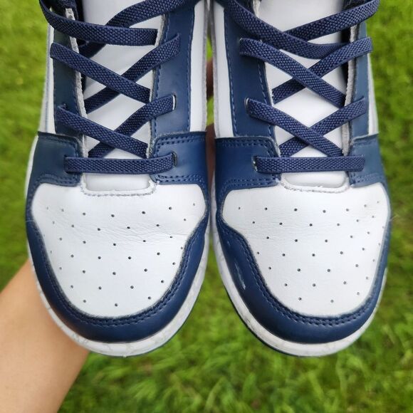 Puma Kids Rebound Blue White Layup Mid-Top Marbled Sole Sneakers Size 2 - Picture 8 of 16